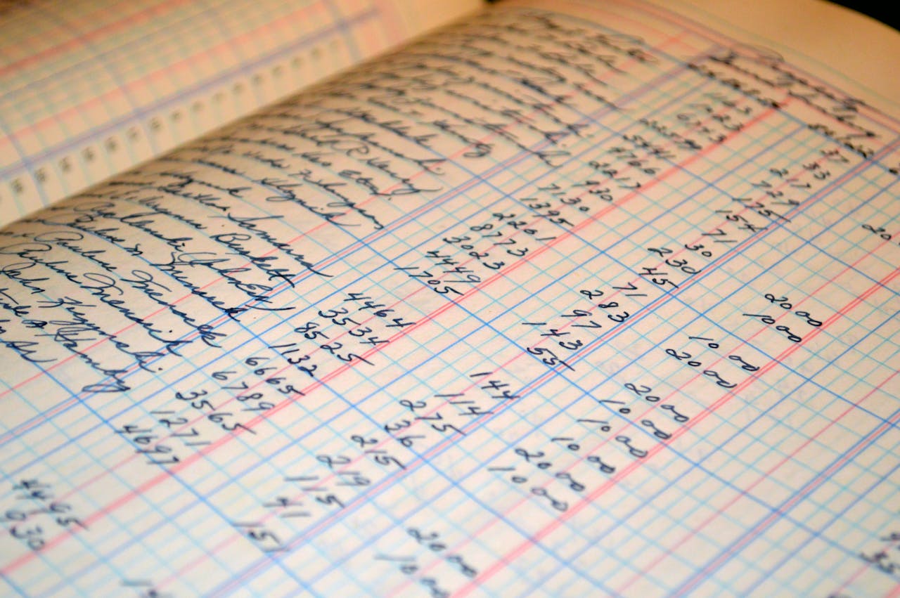 Mastering the First Impression: Your intriguing post title goes here Close-up of a vintage handwritten ledger detailing financial records and accounts.